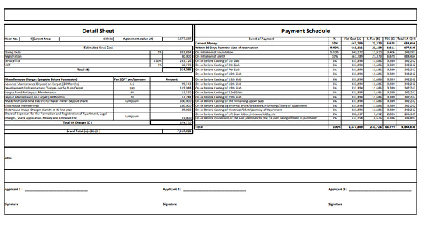 Mahindra Mulund West Costing Plan